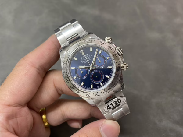 Rolex Cosmograph Daytona 116509 Blue Index Dial 40MM Mens Replica Watch - Image 9