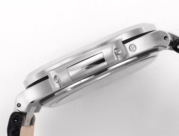 Patek Philippe Nautilus Moon Phases Rose & White Gold Slate Blue Sunburst 5712GR 001 - Image 6
