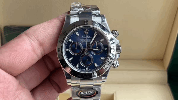 Rolex Cosmograph Daytona 116509 Blue Index Dial 40MM Mens Replica Watch - Image 13
