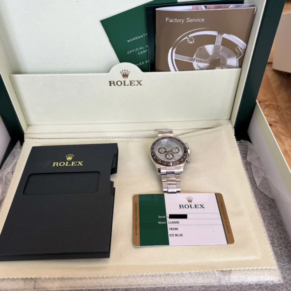 Rolex Cosmograph Daytona 116506 50th Anniversary Ice Blue Dial 40mm Mens Replica Watch - Image 3