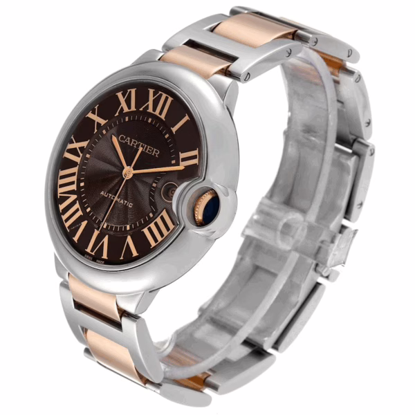 CARTIER BALLON BLEU Rose Gold Mix Chocolate 42mm - Image 4